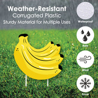 Let's Go Bananas - Lawn Decorations - Outdoor Tropical Party Yard Decorations - 10 Piece