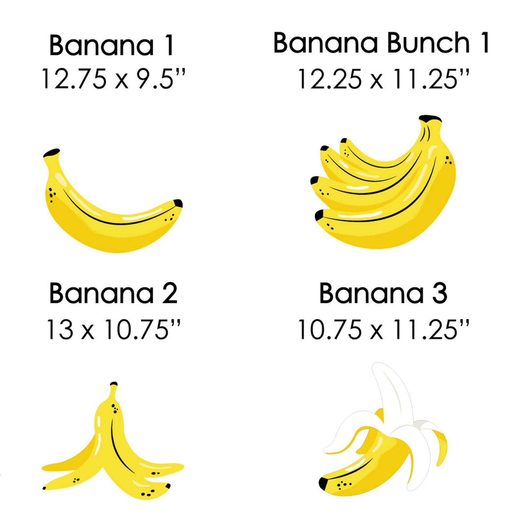 Let's Go Bananas - Lawn Decorations - Outdoor Tropical Party Yard Decorations - 10 Piece