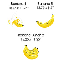 Let's Go Bananas - Lawn Decorations - Outdoor Tropical Party Yard Decorations - 10 Piece