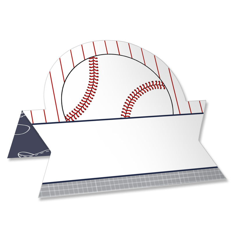 Batter Up - Baseball - Baby Shower or Birthday Party Tent Buffet Card - Table Setting Name Place Cards - Set of 24 | BigDotOfHappiness.com – Big Dot of Happiness LLC batter-up-baseball-baby-shower-or-birthday-party-tent-buffet-card-table-setting-name-place-cards-set-of-24-bigdotofhappiness-com-big-dot-of-happiness-llc