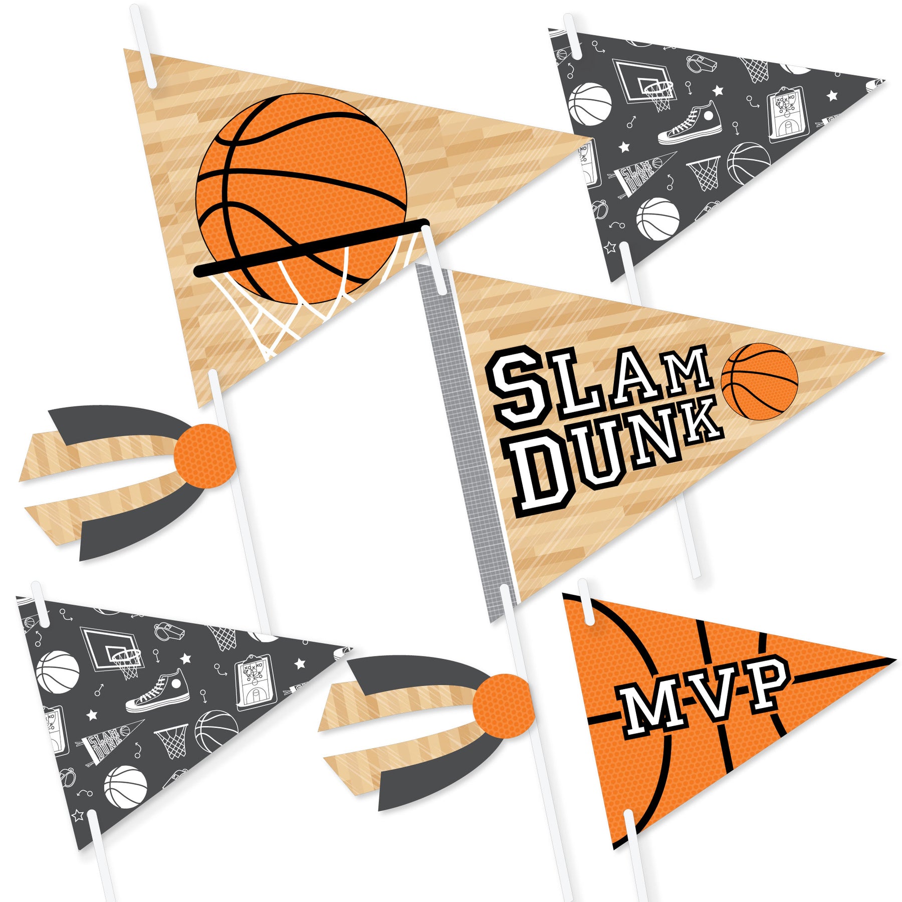 Nothin' But Net - Basketball - Triangle Baby Shower or Birthday Party Photo Props - Pennant Flag Centerpieces - Set of 20 | BigDotOfHappiness.com – Big Dot of Happiness LLC nothin-but-net-basketball-triangle-baby-shower-or-birthday-party-photo-props-pennant-flag-centerpieces-set-of-20-bigdotofhappiness-com-big-dot-of-happiness-llc