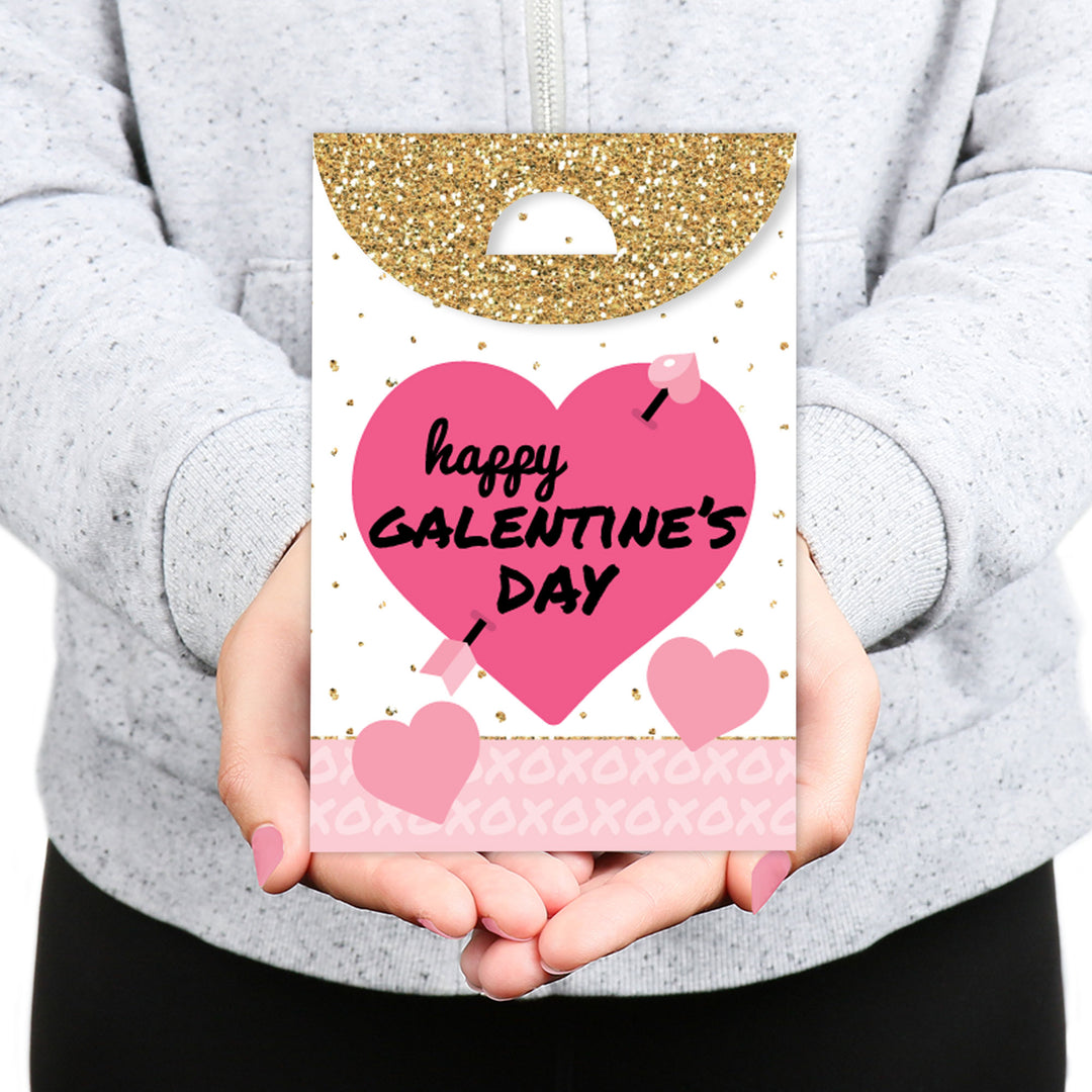 Be My Galentine - Galentine’s & Valentine’s Day Gift Favor Bags - Party Goodie Boxes - Set of 12