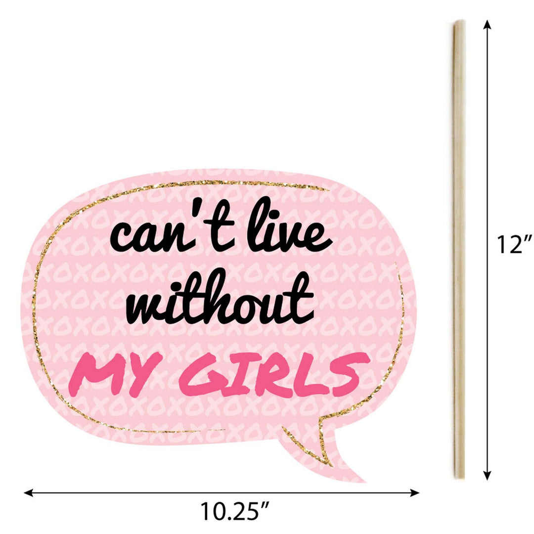 Be My Galentine - Galentine's & Valentine's Day Party Photo Booth Props Kit - 20 Count