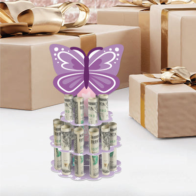 Beautiful Butterfly - DIY Birthday Party Money Holder Gift - Cash Cake