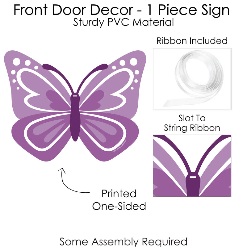 Beautiful Butterfly - Hanging Porch Floral Baby Shower or Birthday ...