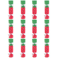 Berry Sweet Strawberry - No Snap Fruit Themed Birthday Party or Baby Shower Party Table Favors - DIY Cracker Boxes - Set of 12