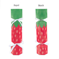 Berry Sweet Strawberry - No Snap Fruit Themed Birthday Party or Baby Shower Party Table Favors - DIY Cracker Boxes - Set of 12