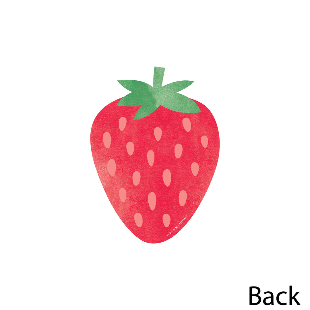 Berry Sweet Strawberry - Decorations DIY Fruit Themed Birthday Party or Baby Shower Essentials - Set of 20