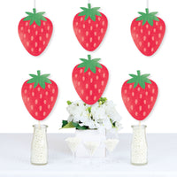 Berry Sweet Strawberry - Decorations DIY Fruit Themed Birthday Party or Baby Shower Essentials - Set of 20