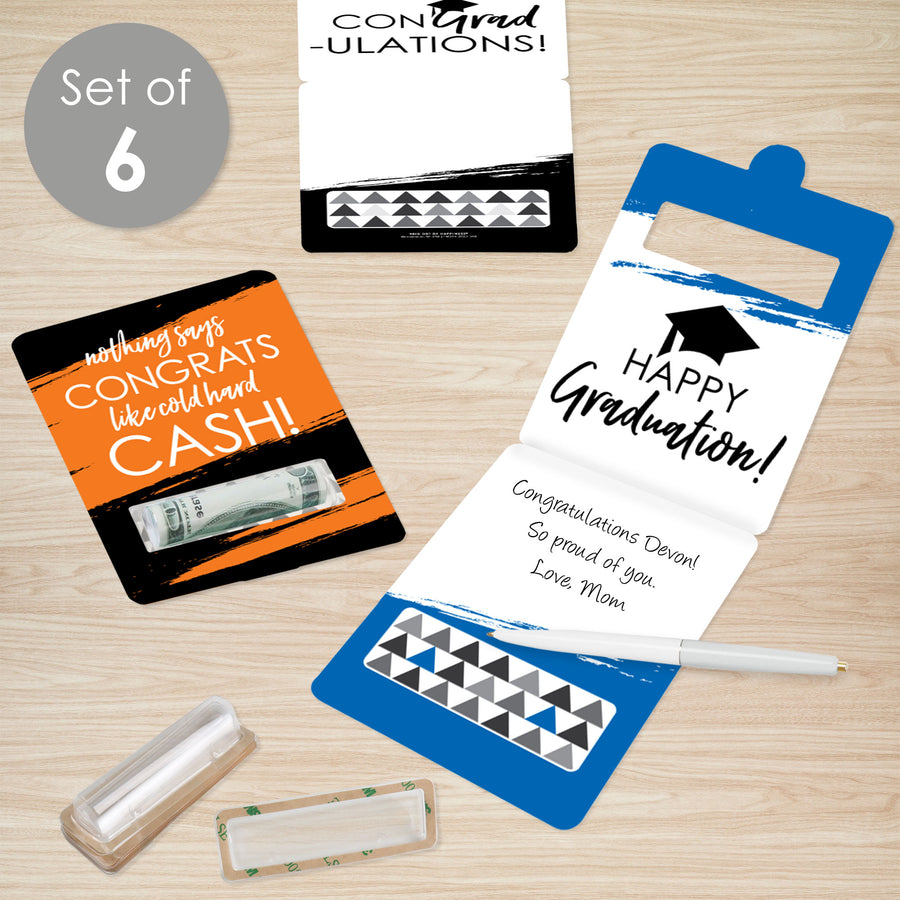 grad cards cheap Big Dot of Happiness Best Is Yet To Come Assorted Grad - DIY Graduation Cash Holder Gift - Funny Money Cards