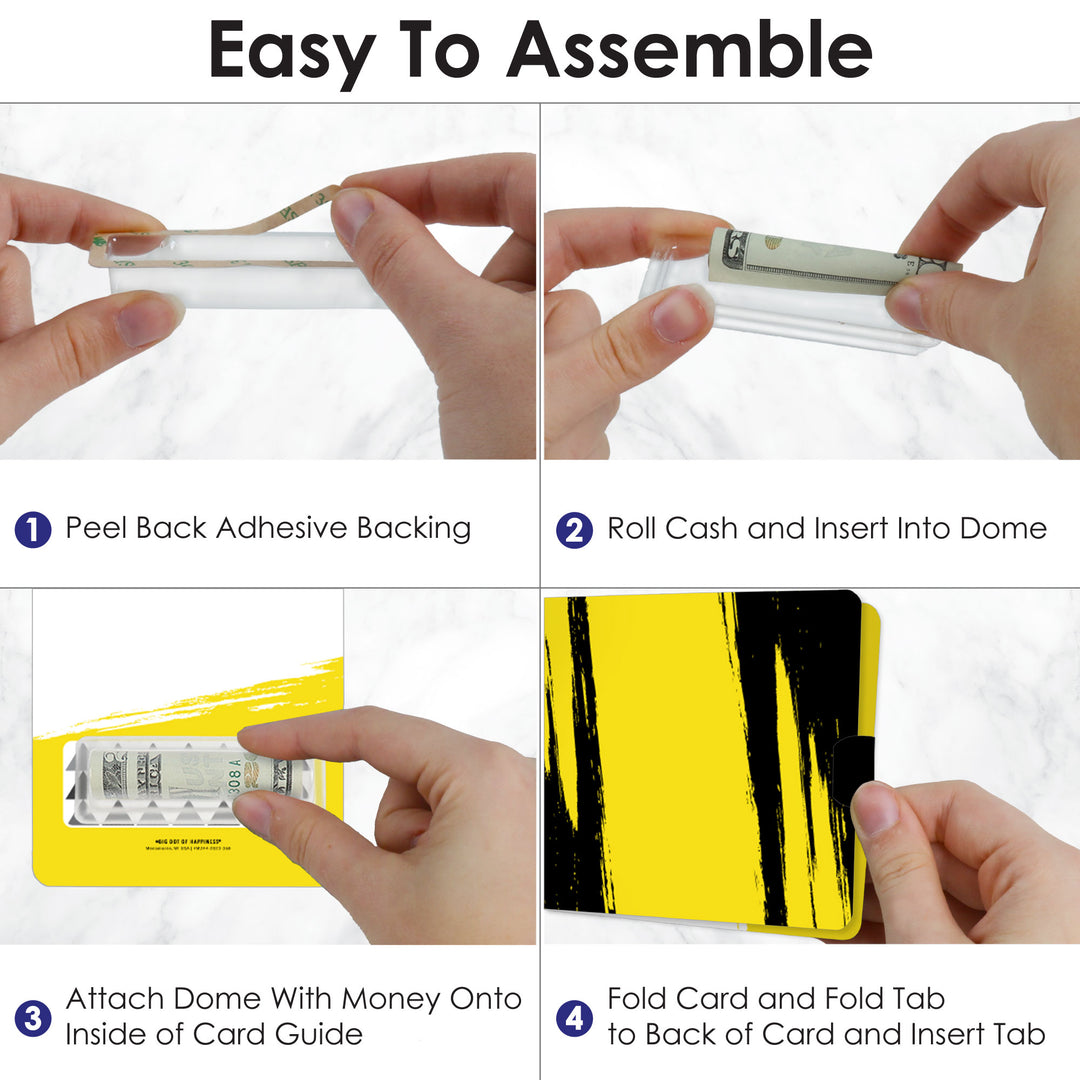 Best Is Yet To Come Assorted Grad - DIY Graduation Party Cash Holder Gift - Funny Money Cards - Set of 6
