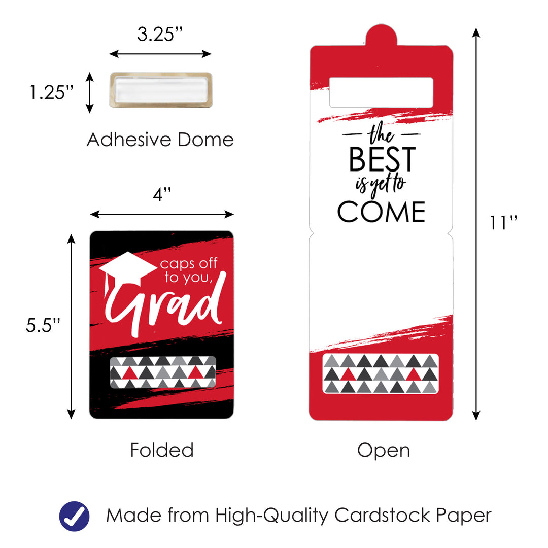 Best Is Yet To Come Assorted Grad - DIY Graduation Party Cash Holder Gift - Funny Money Cards - Set of 6