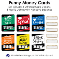 Best Is Yet To Come Assorted Grad - DIY Graduation Party Cash Holder Gift - Funny Money Cards - Set of 6