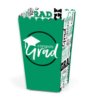 Green Grad - Best is Yet to Come - Green Graduation Party Favor Popcorn Treat Boxes - Set of 12