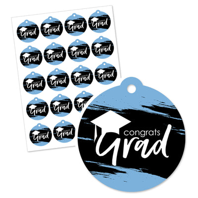 Light Blue Grad - Best is Yet to Come - Light Blue Graduation Party Favor Gift Tags (Set of 20)