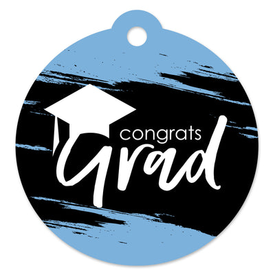 Light Blue Grad - Best is Yet to Come - Light Blue Graduation Party Favor Gift Tags (Set of 20)