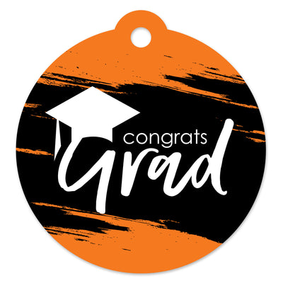 Orange Grad - Best is Yet to Come - Orange Graduation Party Favor Gift Tags (Set of 20)