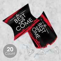 Red Grad - Best is Yet to Come - Favor Gift Boxes - Red Graduation Party Petite Pillow Boxes - Set of 20