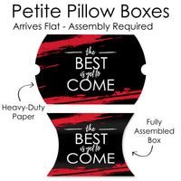 Red Grad - Best is Yet to Come - Favor Gift Boxes - Red Graduation Party Petite Pillow Boxes - Set of 20