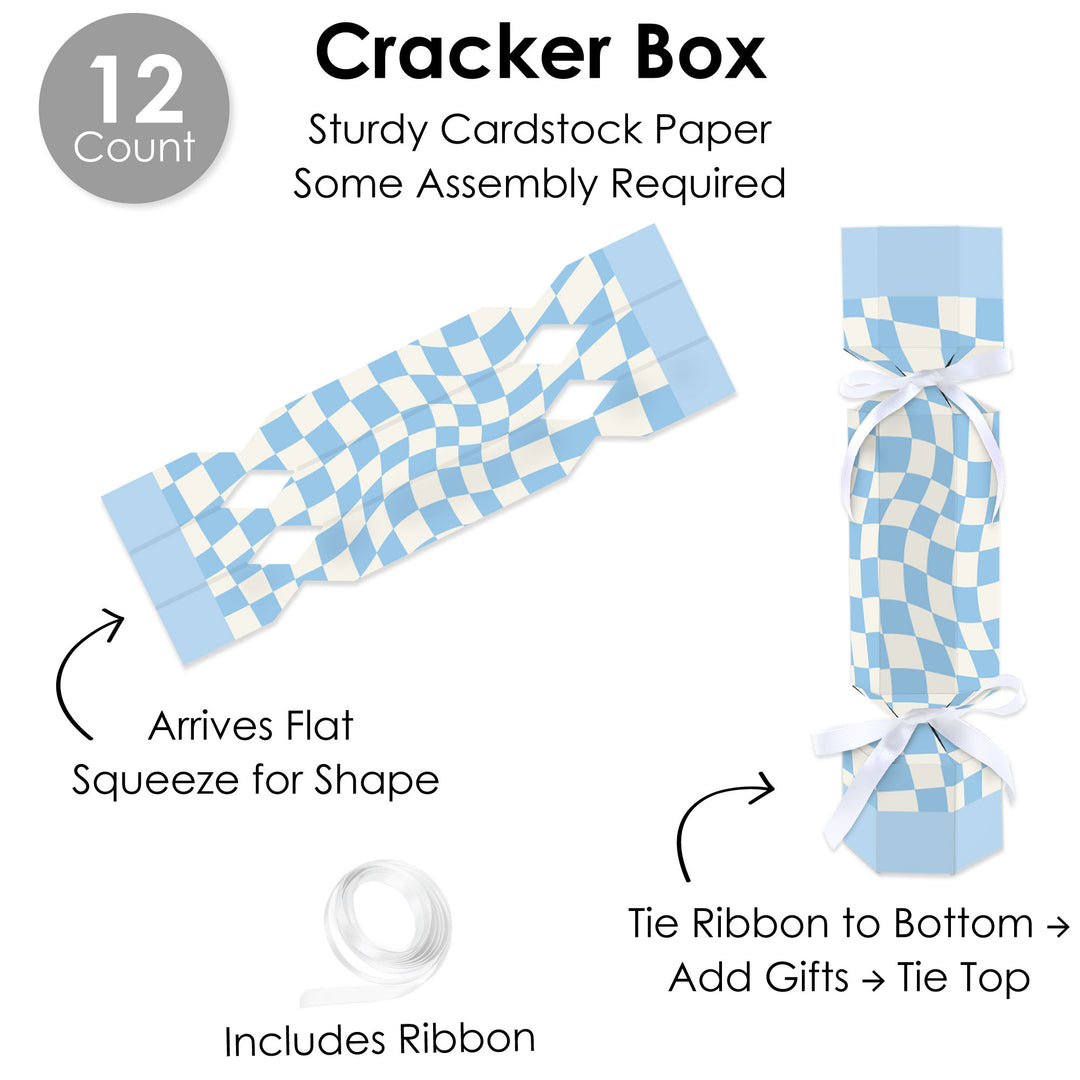Checkered Cracker Boxes - 12 Ct