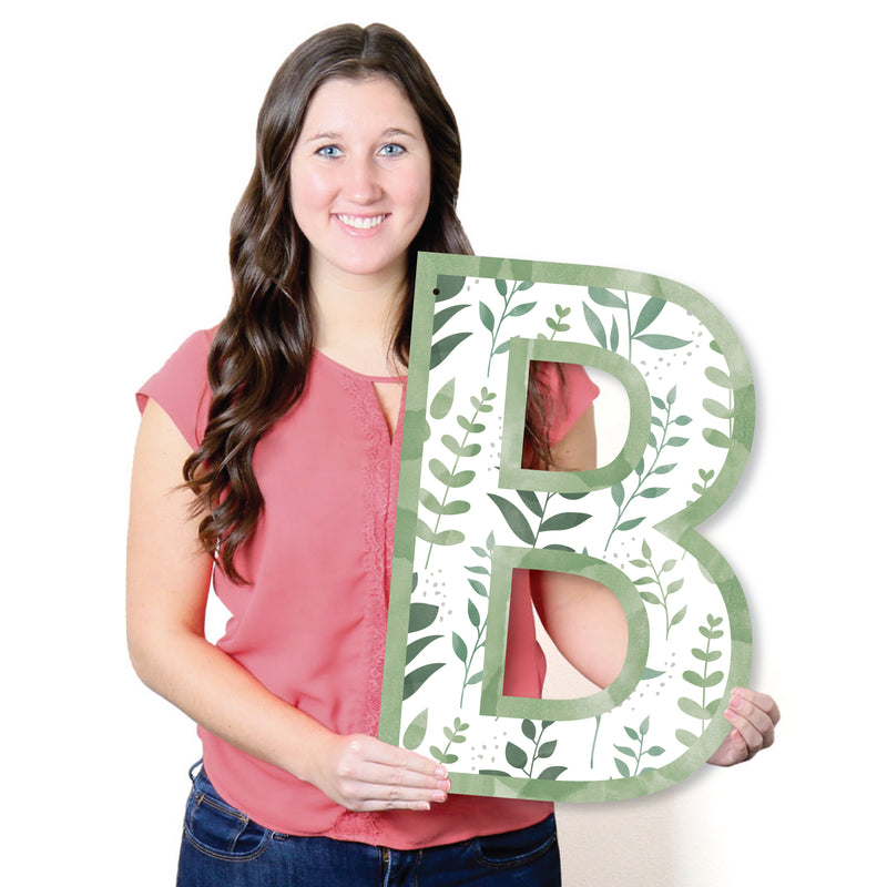 Boho Botanical Baby - Greenery Baby Shower Party Decorations - BABY - Outdoor Letter Banner