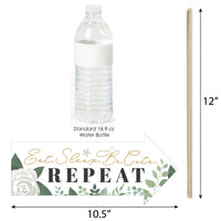 Funny Boho Botanical Baby - Greenery Baby Shower Photo Booth Props Kit - 10 Piece