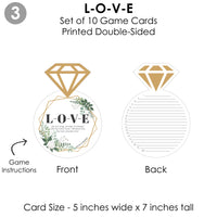 Boho Botanical Bride - 4 Greenery Bridal Shower Games - 10 Cards Each - Who Knows The Bride Best, Bride or Groom Quiz, What's in Your Purse and Love - Gamerific Bundle