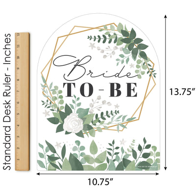 Boho Botanical Bride - Outdoor Lawn Sign - Greenery Bridal Shower and Wedding Party Yard Sign - 1 Piece