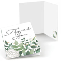 Boho Botanical - Greenery Party Thank You Cards (8 count)