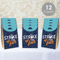 Strike Up the Fun - Bowling - Birthday or Baby Shower Gift Favor Bags - Party Goodie Boxes - Set of 12