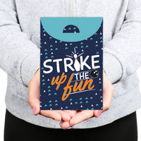 Strike Up the Fun - Bowling - Birthday or Baby Shower Gift Favor Bags - Party Goodie Boxes - Set of 12