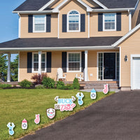 Buck or Doe - Yard Sign and Outdoor Lawn Decorations - Hunting Gender Reveal Party Yard Signs - Set of 8