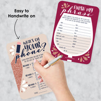 But First, Wine - 2-in-1 Wine Tasting Party Cards - Activity Duo Games - Set of 20