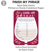 But First, Wine - 2-in-1 Wine Tasting Party Cards - Activity Duo Games - Set of 20