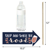 Funny But First, Wine - 10 Piece Wine Tasting Party Photo Booth Props Kit