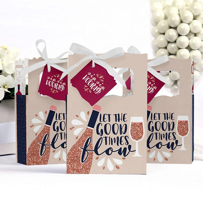 But First, Wine - Wine Tasting Party Favor Boxes - Set of 12