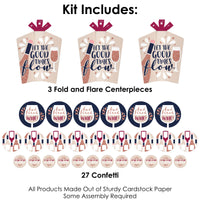 But First, Wine - Wine Tasting Party Decor and Confetti - Terrific Table Centerpiece Kit - Set of 30