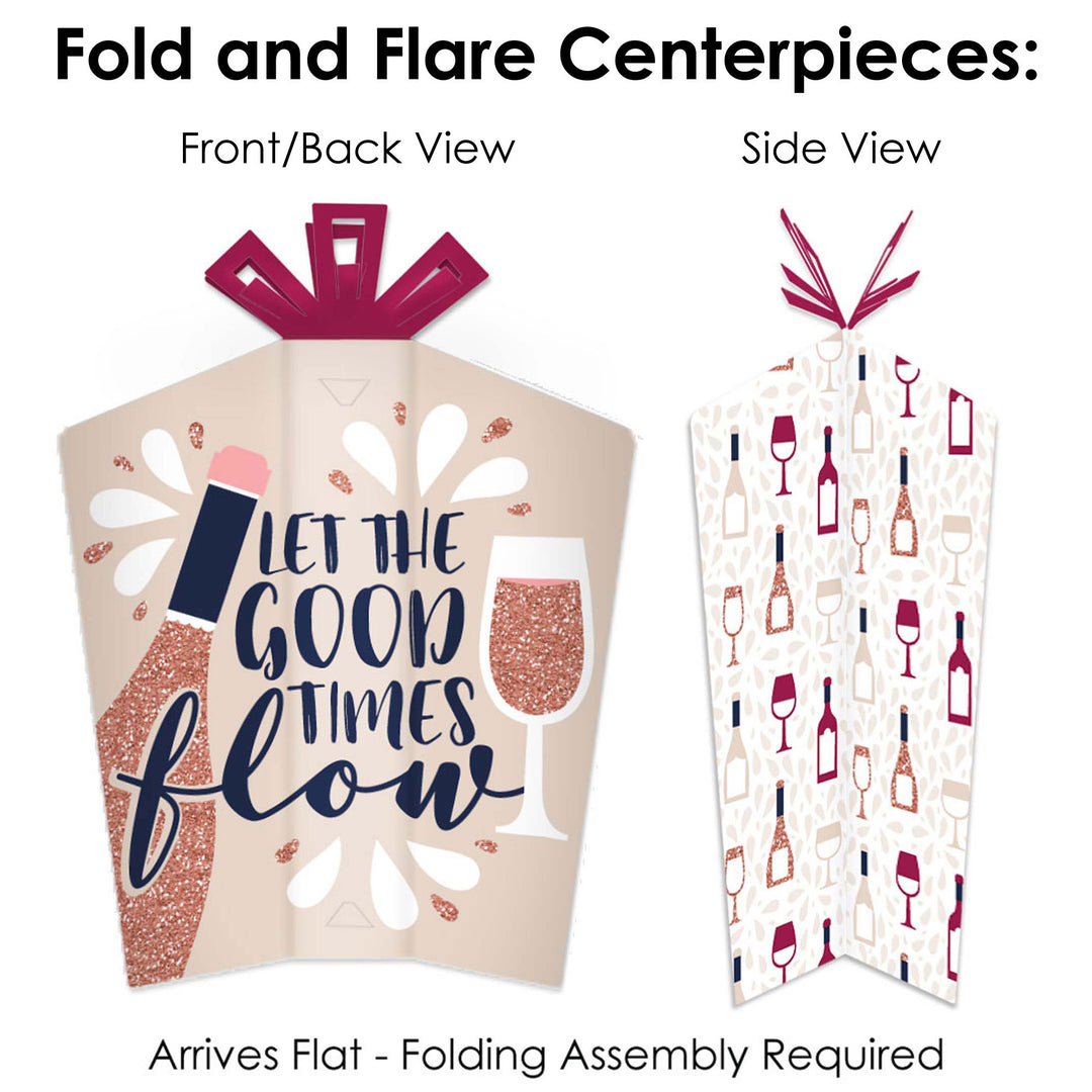 But First, Wine - Wine Tasting Party Decor and Confetti - Terrific Table Centerpiece Kit - Set of 30