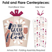 But First, Wine - Wine Tasting Party Decor and Confetti - Terrific Table Centerpiece Kit - Set of 30