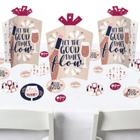 But First, Wine - Wine Tasting Party Decor and Confetti - Terrific Table Centerpiece Kit - Set of 30