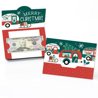 Camper Christmas - Red and Green Holiday Party Money And Gift Card Holders - Set of 8
