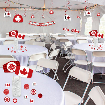 Canada Day - Canadian Party Supplies Decoration Kit - Decor Galore Party Pack - 51 Pieces