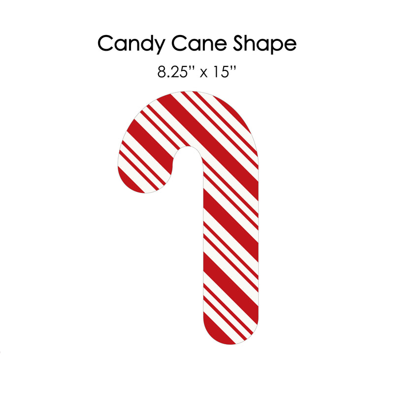 Candy Cane Lawn Decorations - Outdoor Holiday and Christmas Yard Decorations - 10 Piece