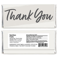 Champagne Elegantly Simple - Candy Bar Wrapper Guest Party Favors - Set of 24