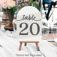 Elegantly Simple Table Numbers - 20 Ct