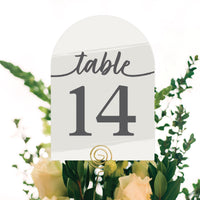 Elegantly Simple Table Numbers - 20 Ct