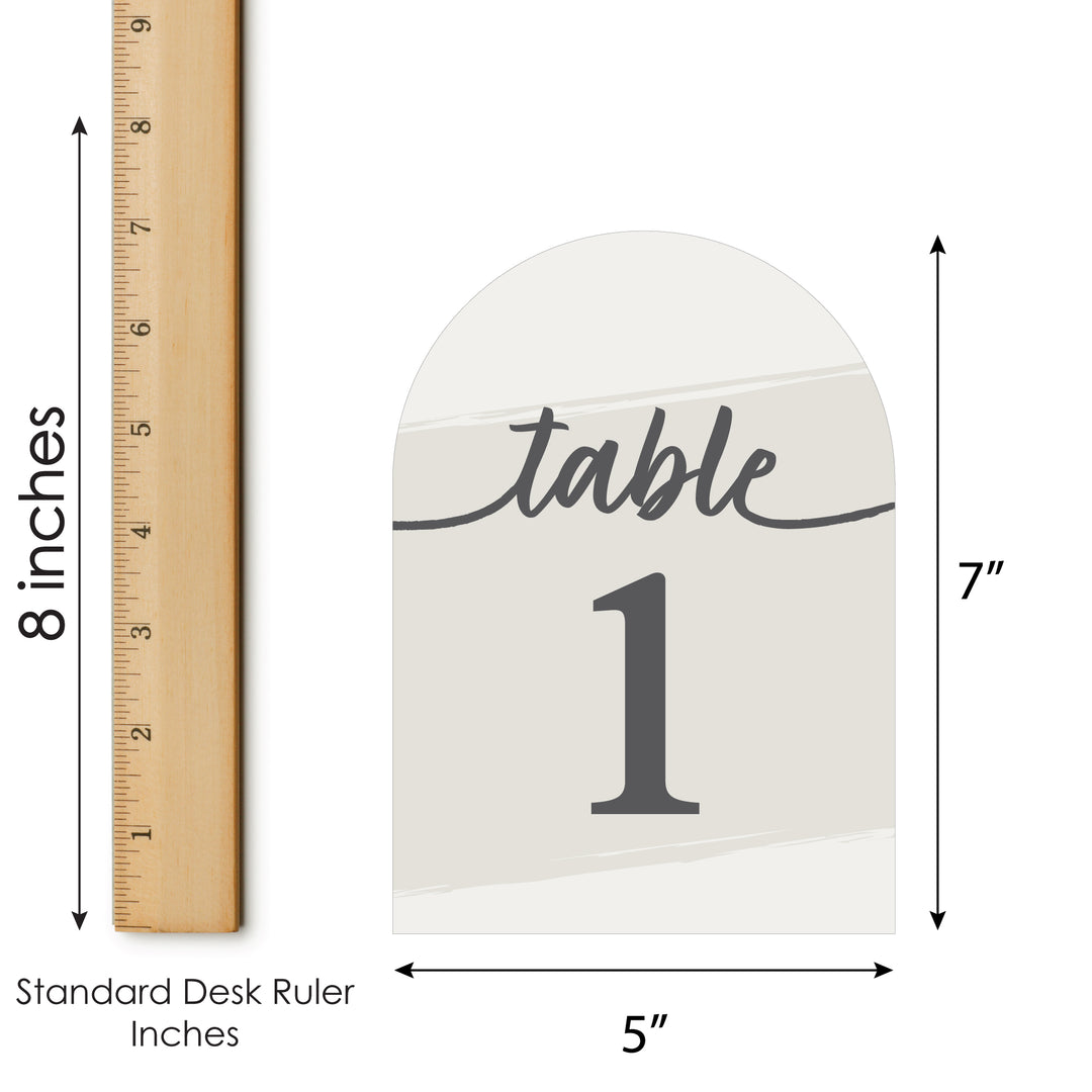 Elegantly Simple Table Numbers - 20 Ct