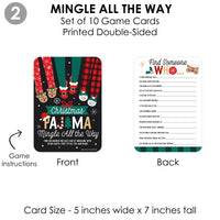 Christmas Pajamas - 4 Holiday Plaid PJ Party Games - 10 Cards Each - Gamerific Bundle