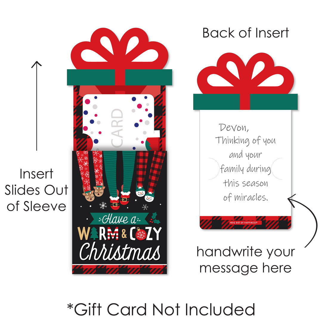 christmas card sleeves Big Dot of Happiness Winter Birds Gift Holders with Envelopes, Holiday Cash Money Holders Gift Card Sleeves, Nifty Gifty Pack, Set of 8 : Target The sleeves come in a reusable cardboard box containing 100 standard size sleeves for trading cards measuring up to 63x88 mm (2 x3 ) Big Dot of Happiness Christmas