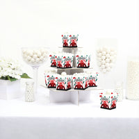 Christmas Pajamas - Party Mini Favor Boxes - Holiday Plaid PJ Party Treat Candy Boxes - Set of 12